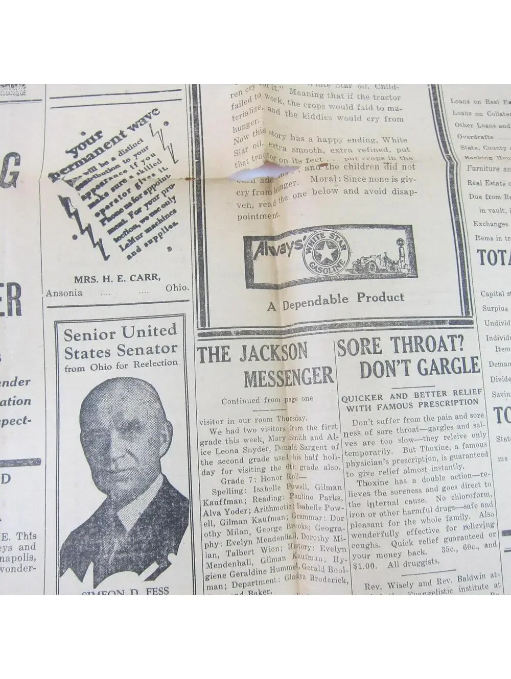 The Ansonian Newspaper Ansonia Darke County Ohio Thursday Oct 1928 Antique RARE